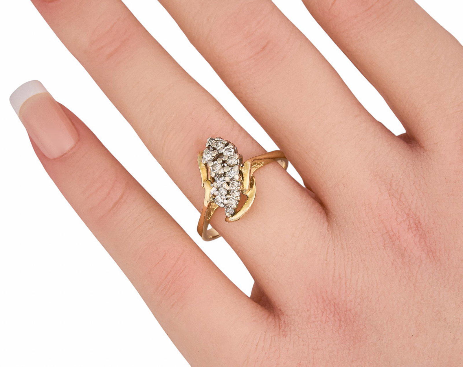 14K Diamond Ring - 2