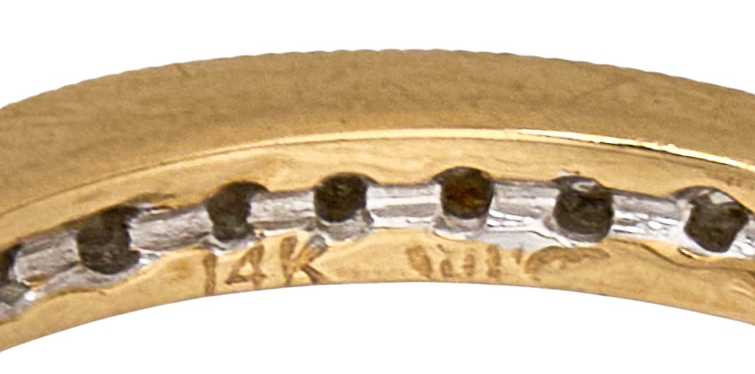 14K Diamond Ring Guard - 4