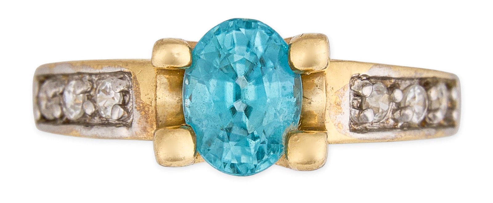 14K Topaz & Diamond Ring (1 of 4)