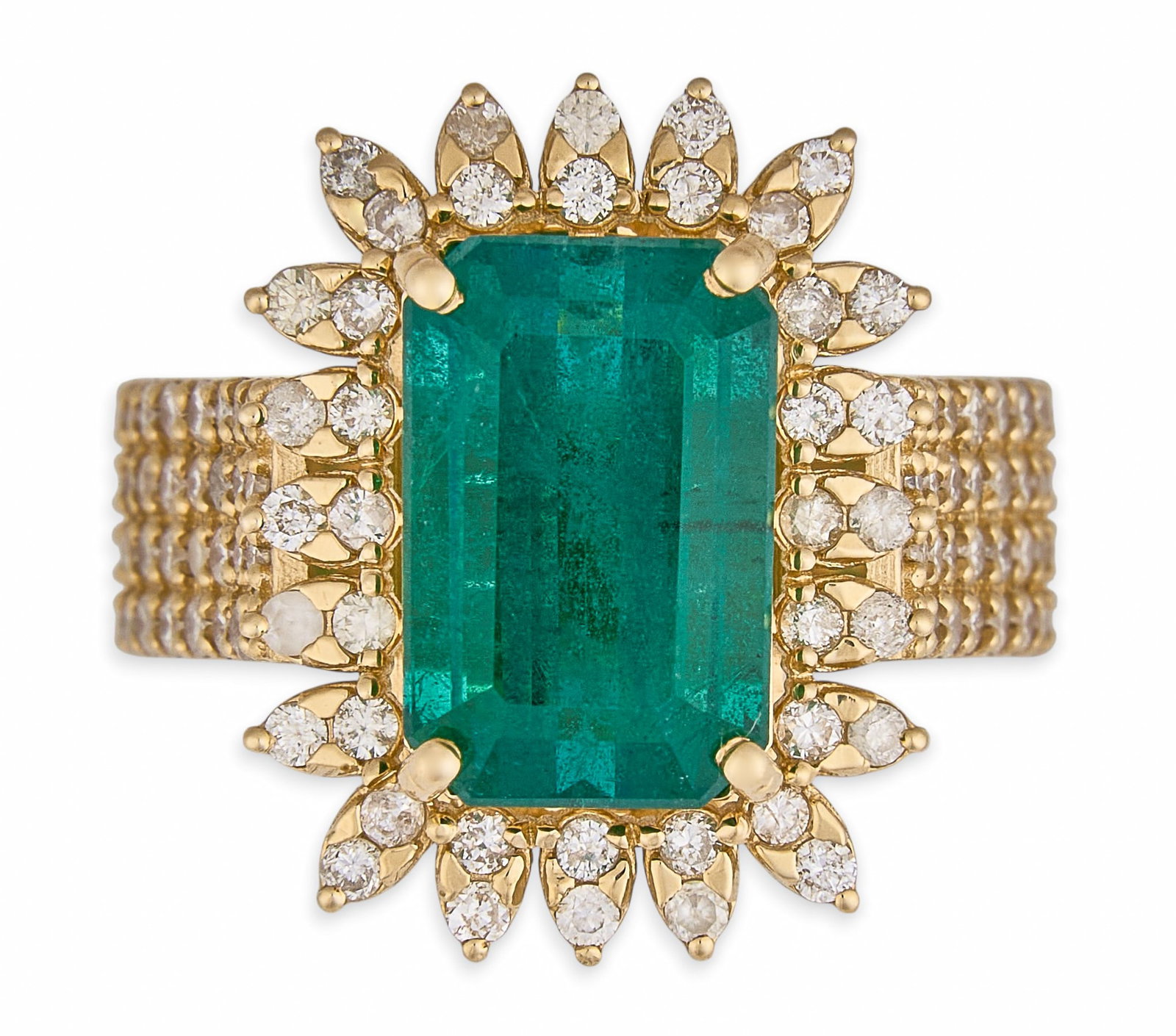 14K Emerald and Diamond Ring (1 of 5)