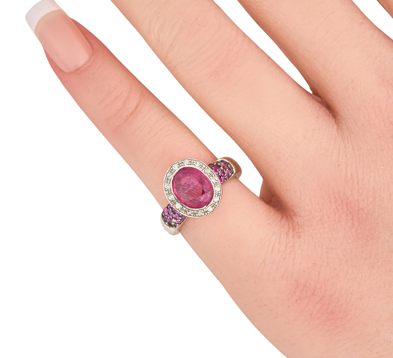 14K Ruby & Diamond Ring - 2