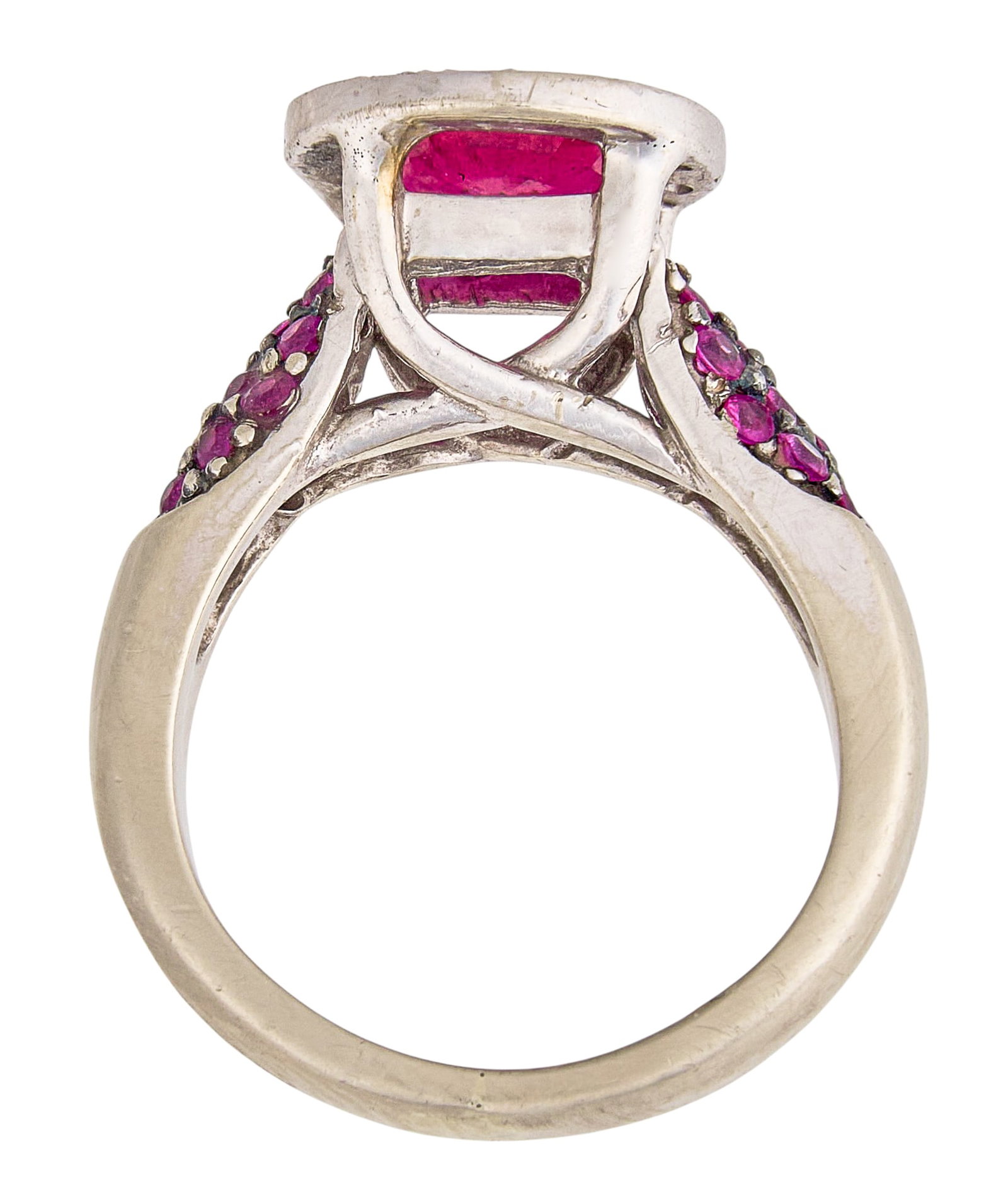 14K Ruby & Diamond Ring - 4