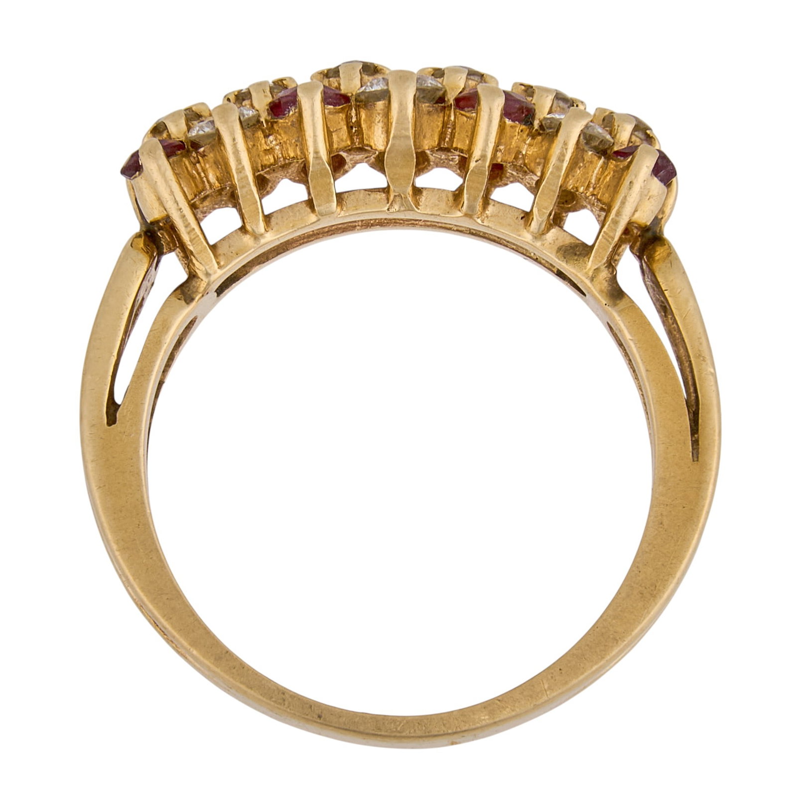 14K Ruby & Diamond Ring - 4