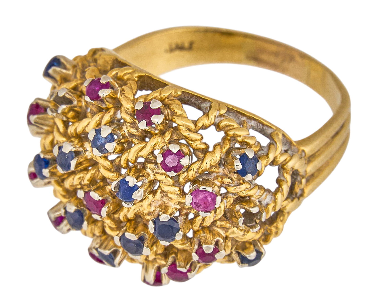 14K Gemstone Dome Ring - 2
