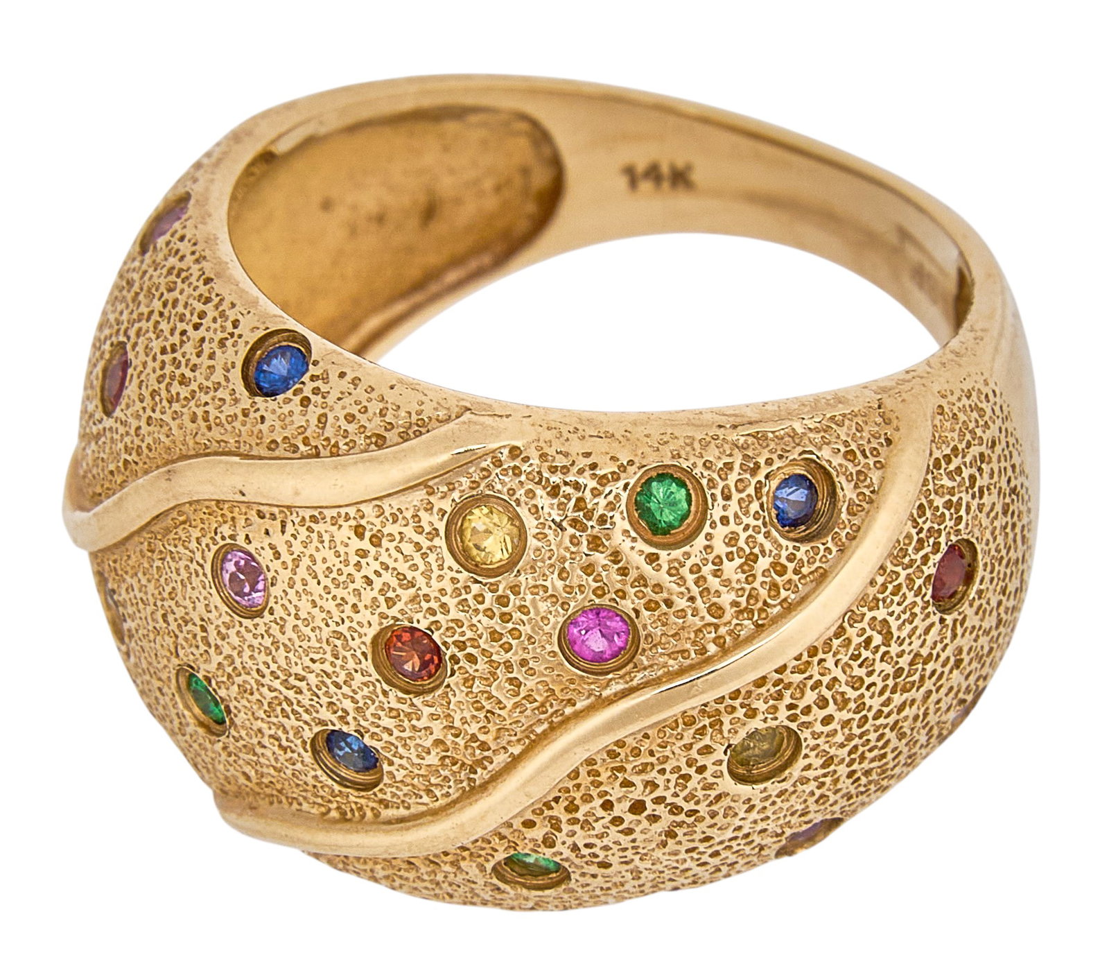 14K Multi-Stone Ring - 2
