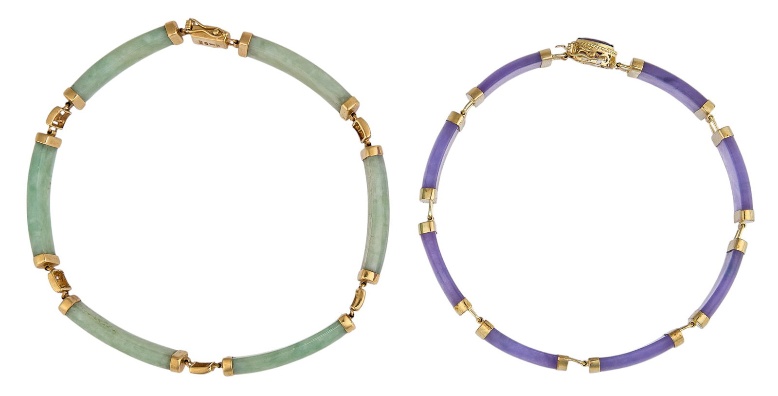 (2) Jade Bracelets - 2