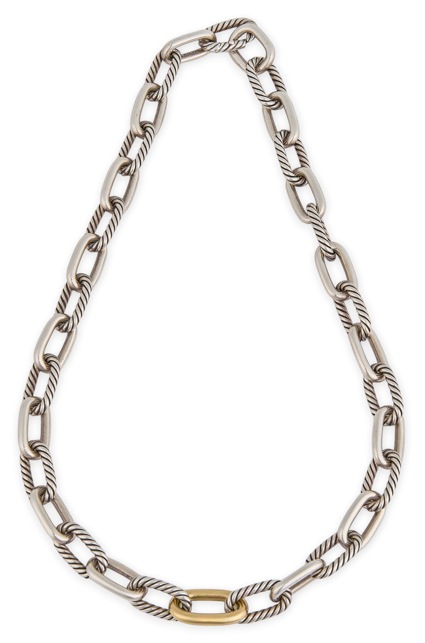 David Yurman Sterling Cable Link Necklace (1 of 4)