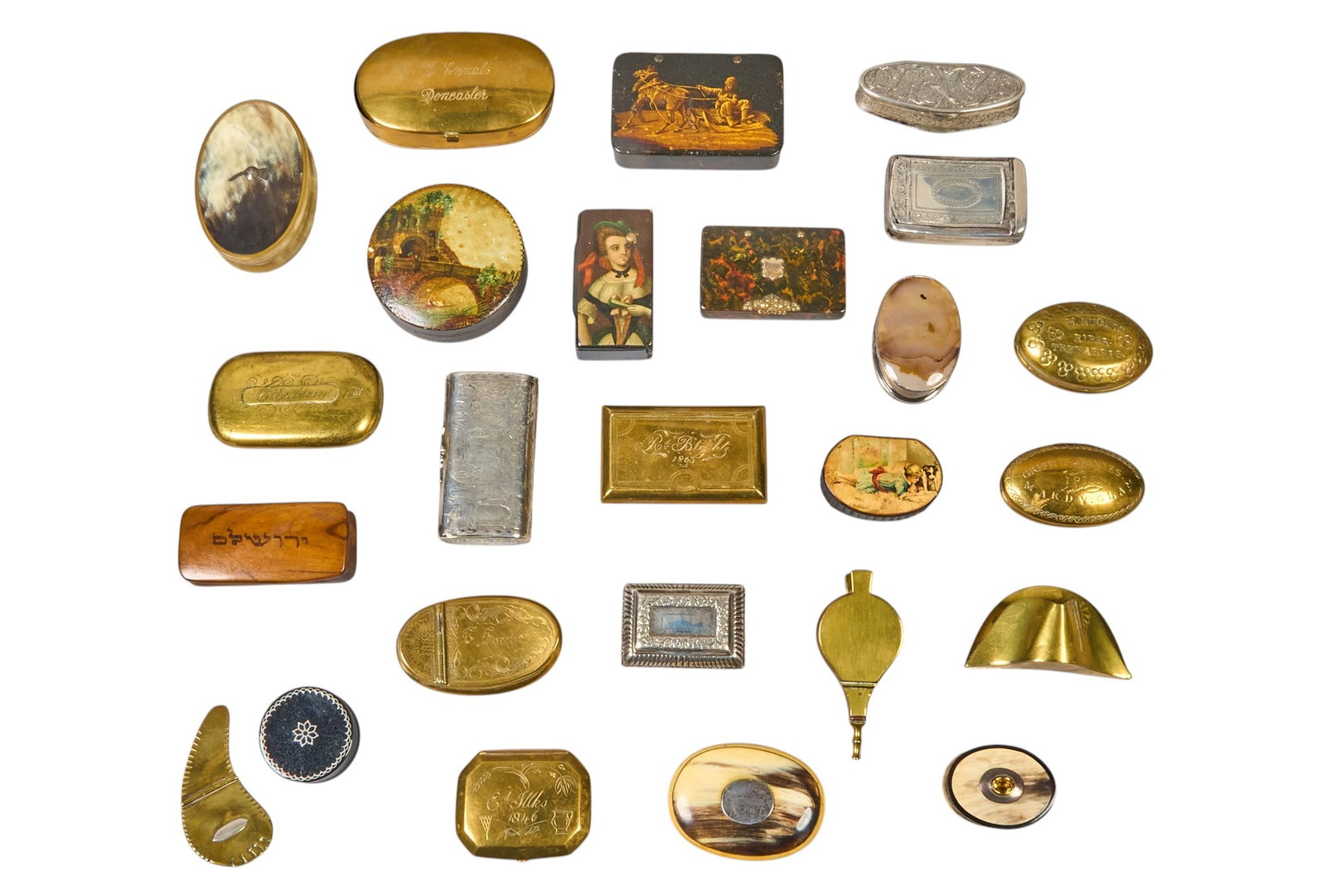 Collection of (25) Snuff Boxes (1 of 6)
