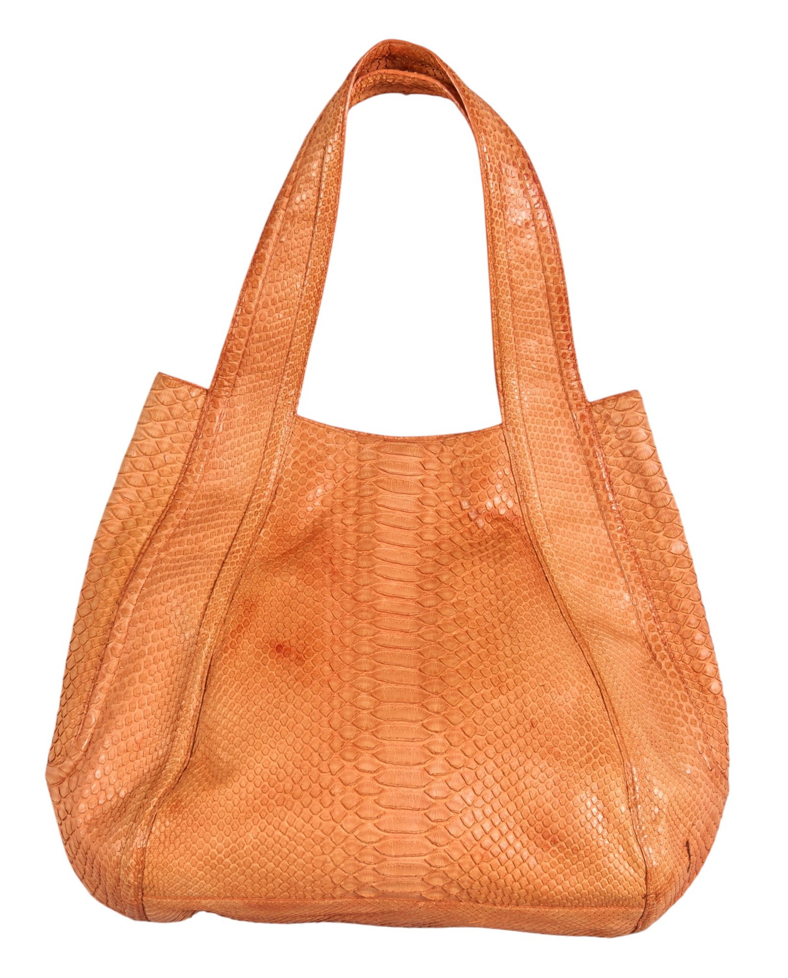 Nancy Gonzalezz Python Leather Hobo: Nancy Gonzalez genuine python leather hobo shoulder bag, includes dust bag Condition A; excellent condition, shows little signs of wear Provenance: Property from a home in the Alamo Heights neigh