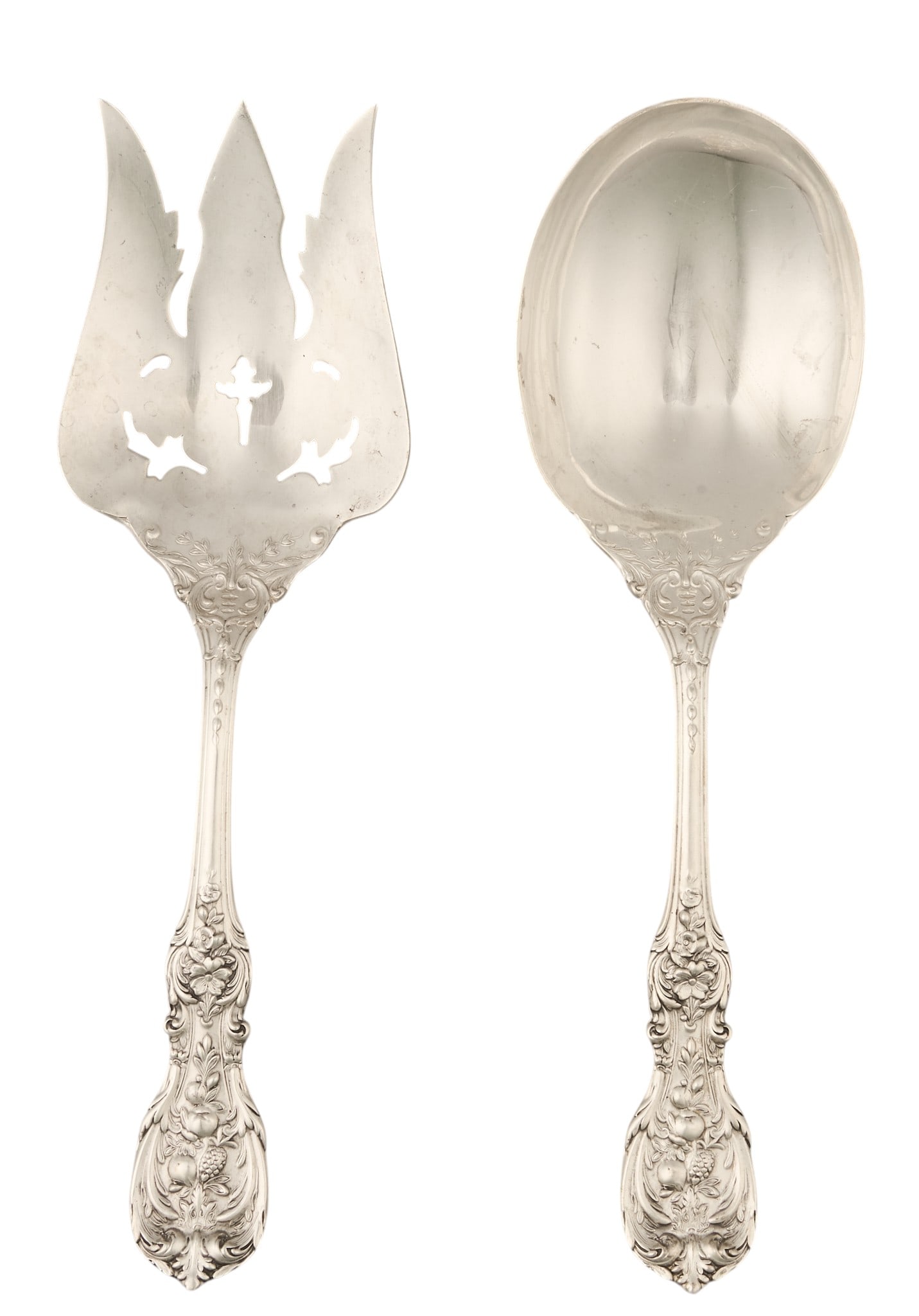 Reed and Barton (2) Pc Sterling Silver Salad Serving Set (1 of 3)