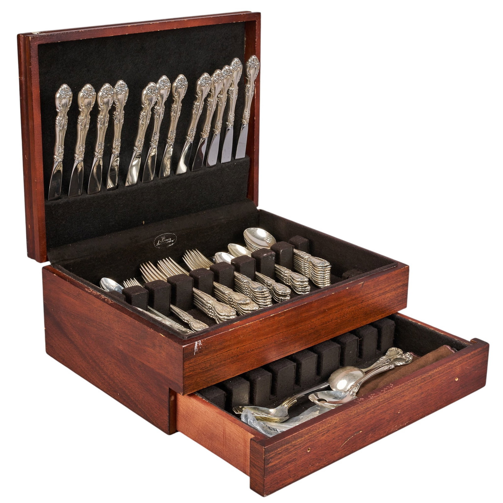 "Melrose" by Gorham Sterling Silver 86 pc Partial Flatware Set (1 of 13)