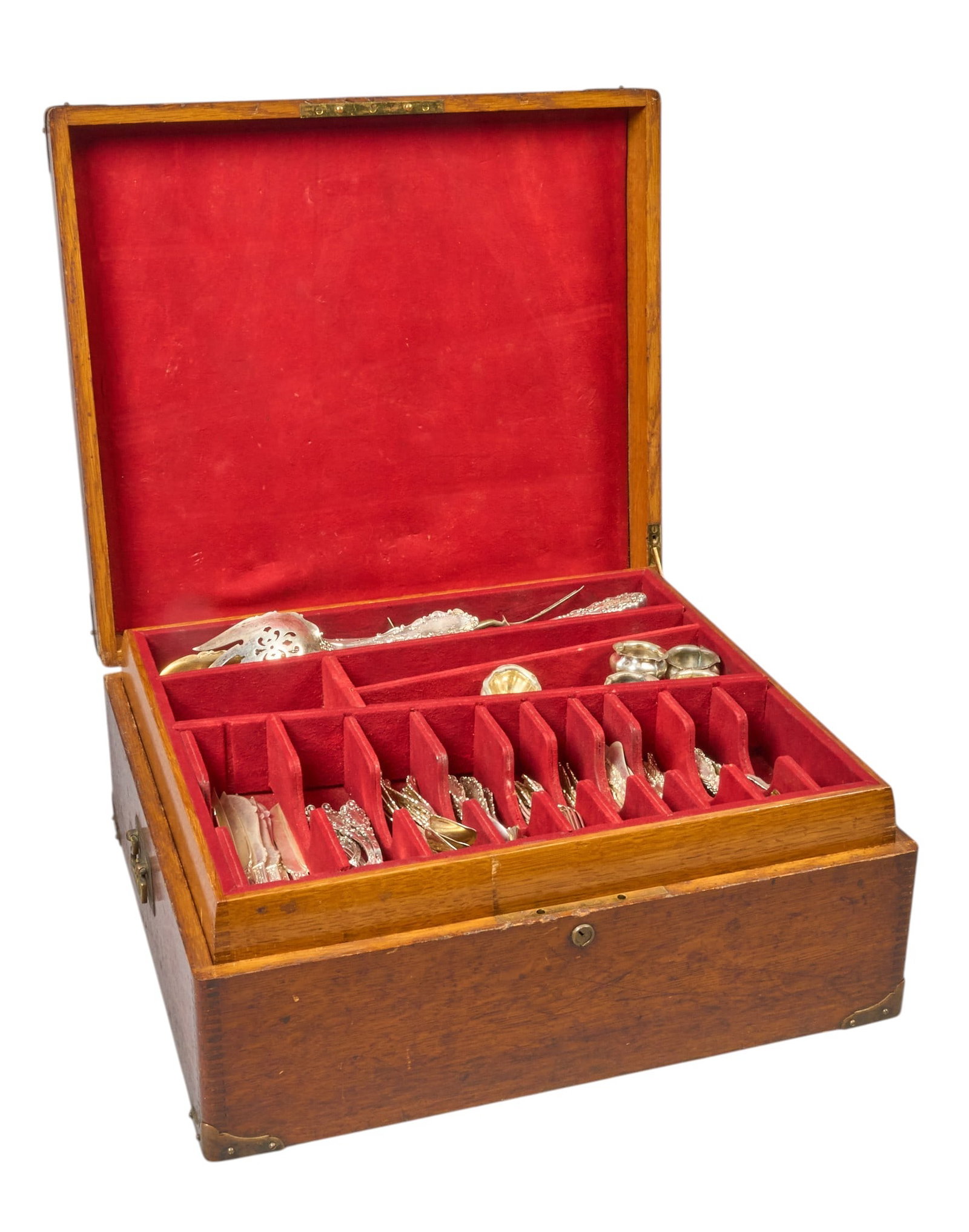"Luxembourg" by Gorham Sterling Silver Flatware Set: "Luxembourg" by Gorham sterling silver 235 pc flatware set, service for ten, monogrammed Includes: 10 dinner forks 7 1/2 in. 16 blunt hollow table knives 12 tablespoons 