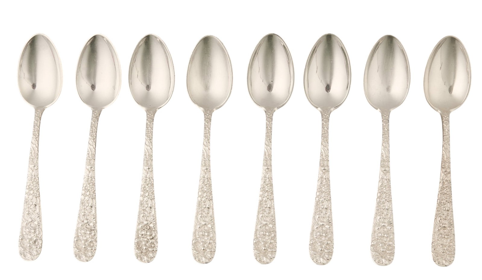 Collection of (8) Sterling Silver Demitasse Spoons (1 of 3)