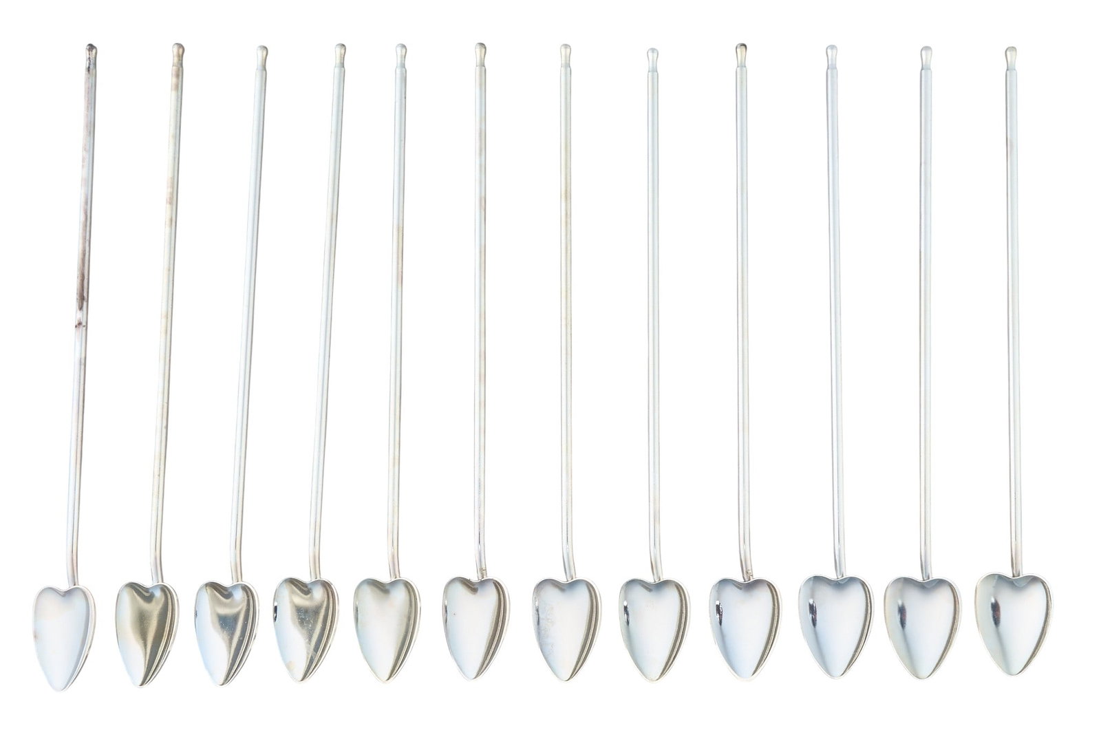 (12) Silver Plated Stirrer Straws (1 of 3)