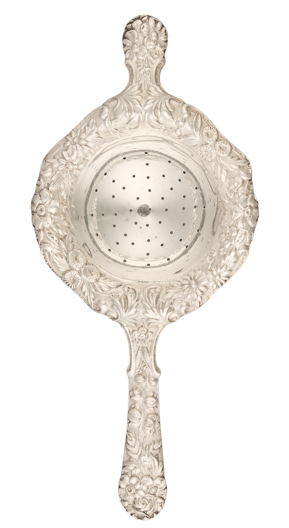 Kirk & Son Sterling Silver Repousse Tea Strainer (1 of 5)