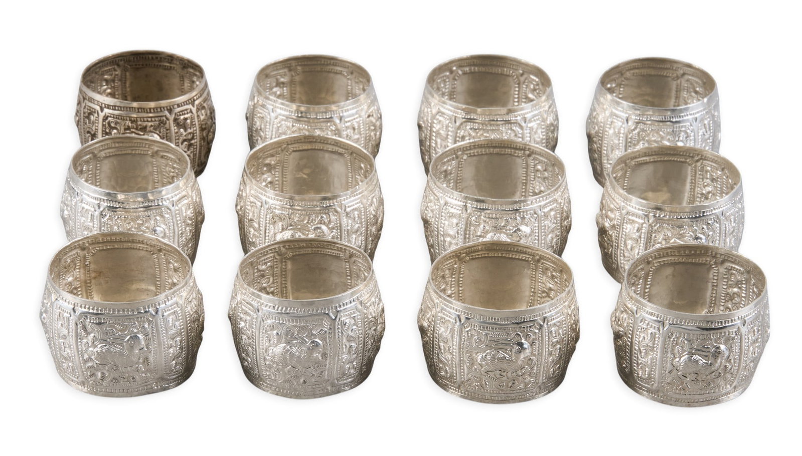 (12) Sterling Silver Napkin Rings (1 of 5)