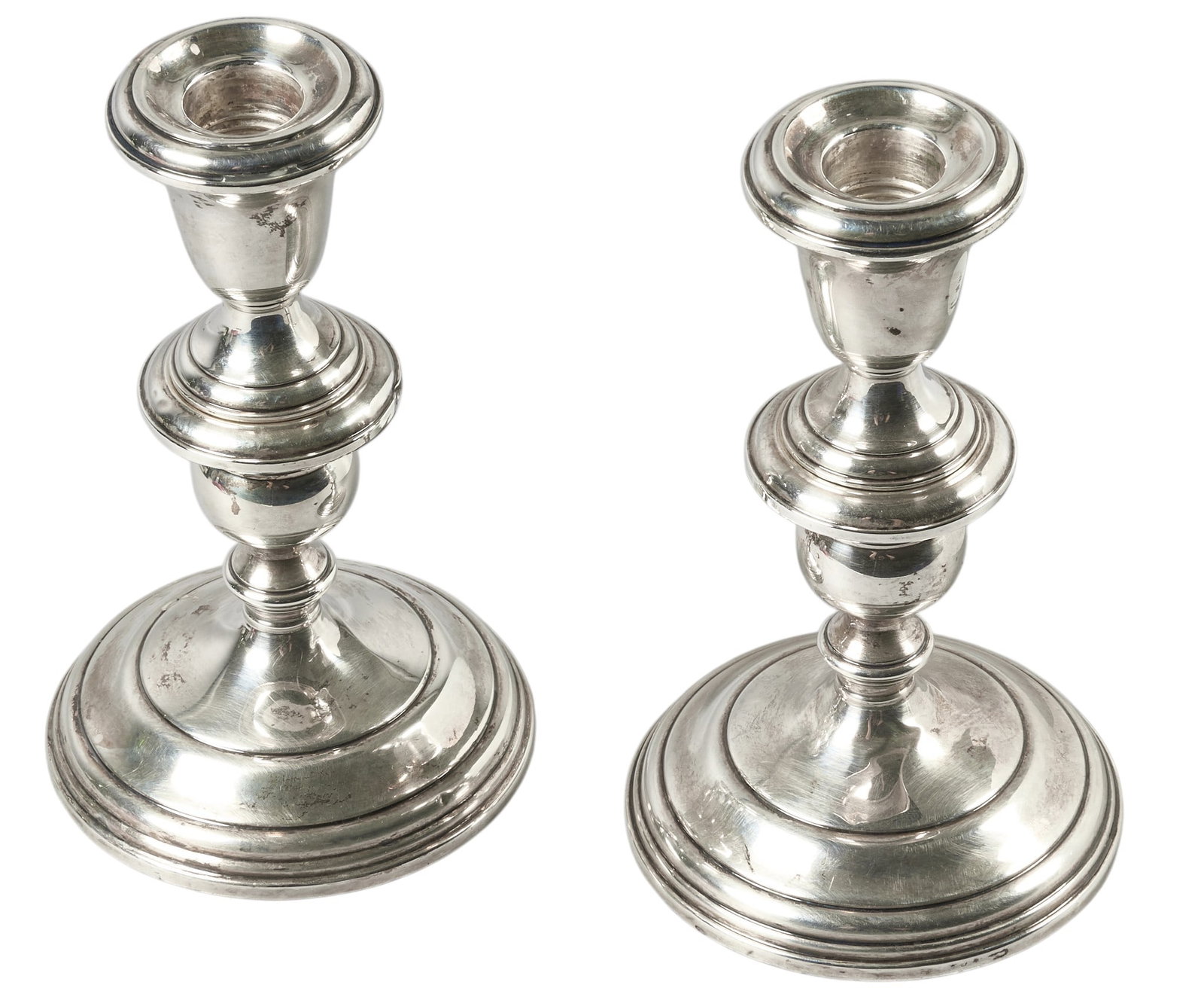 Pair of Gorham Small Sterling Silver Candlesticks (1 of 4)