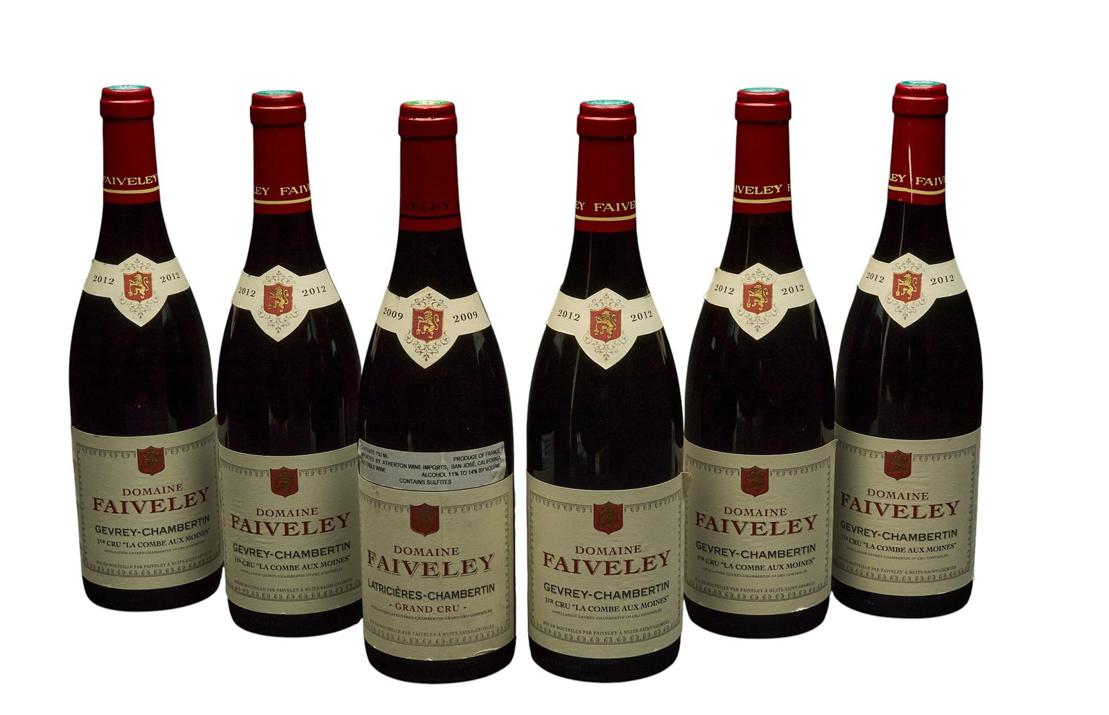 (6) Domaine Faiveley Latricieres-Chambertin Various Years (1 of 2)