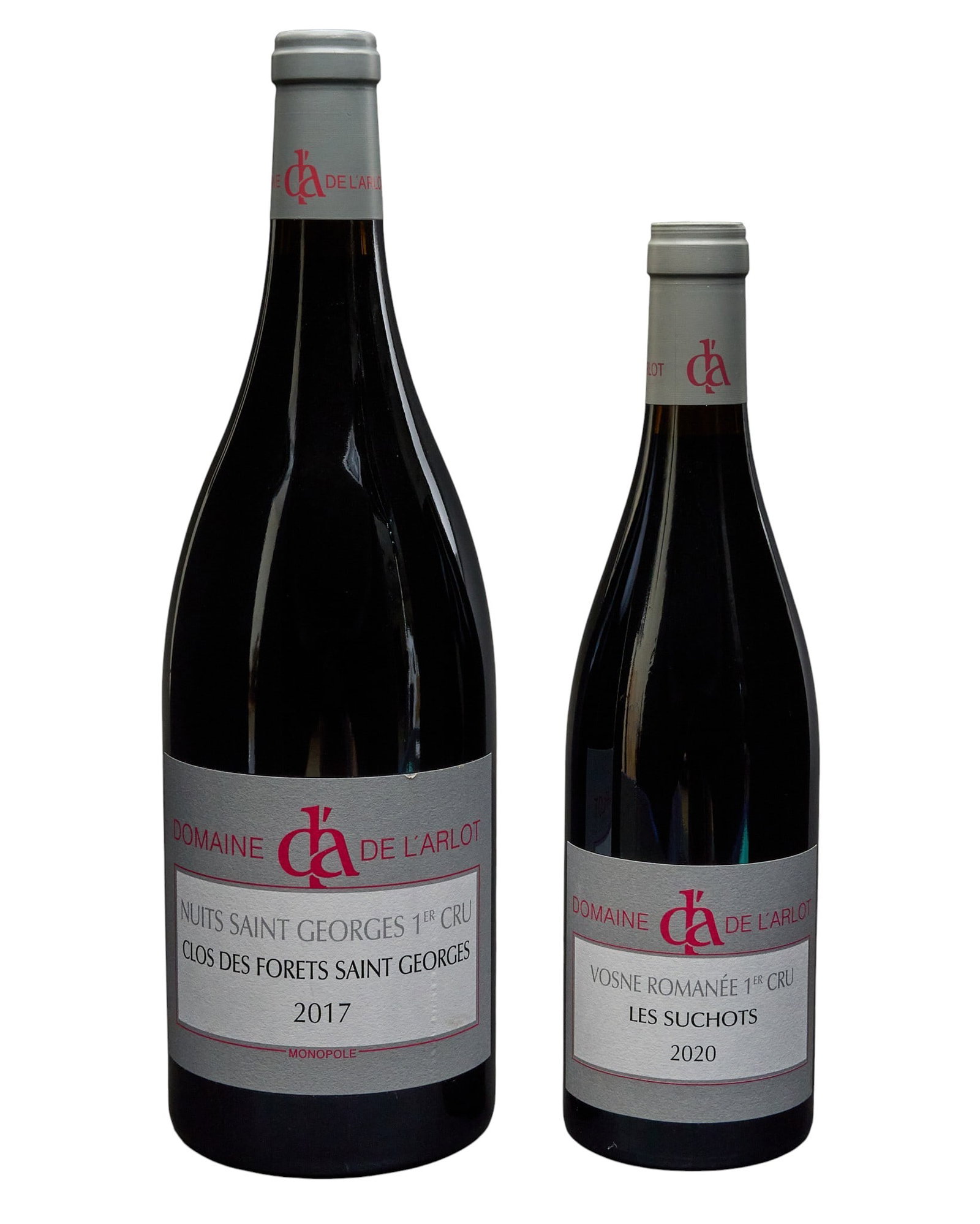 (2) Domaine de L'Arlot Domaine Assortment: Two bottle domaine assortment from Domaine de L'Arlot: one bottle of 2017 Clos des Forets Saint Georges, one bottle of 2020 Domaine de L'Arlot Les Suchots Provenance: Property from the cu
