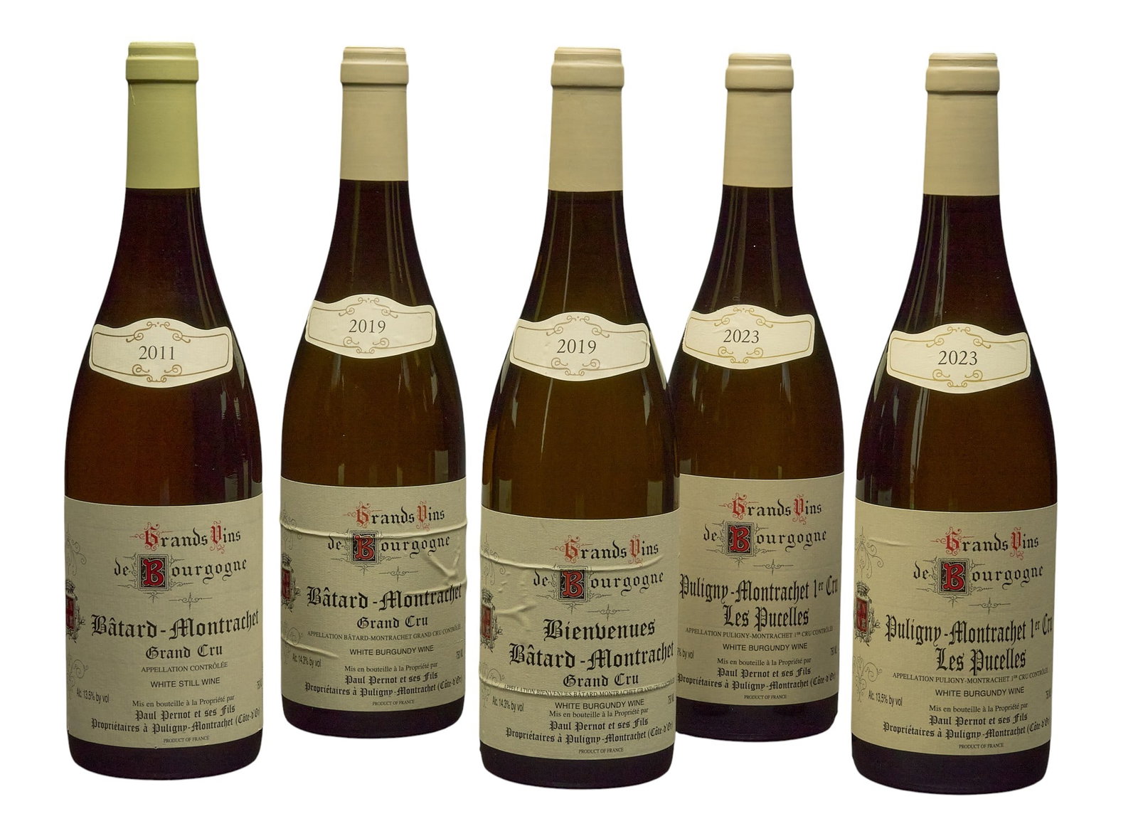 (5) Grand Vin de Bourgogne Domaine Assortment Various Years (1 of 2)