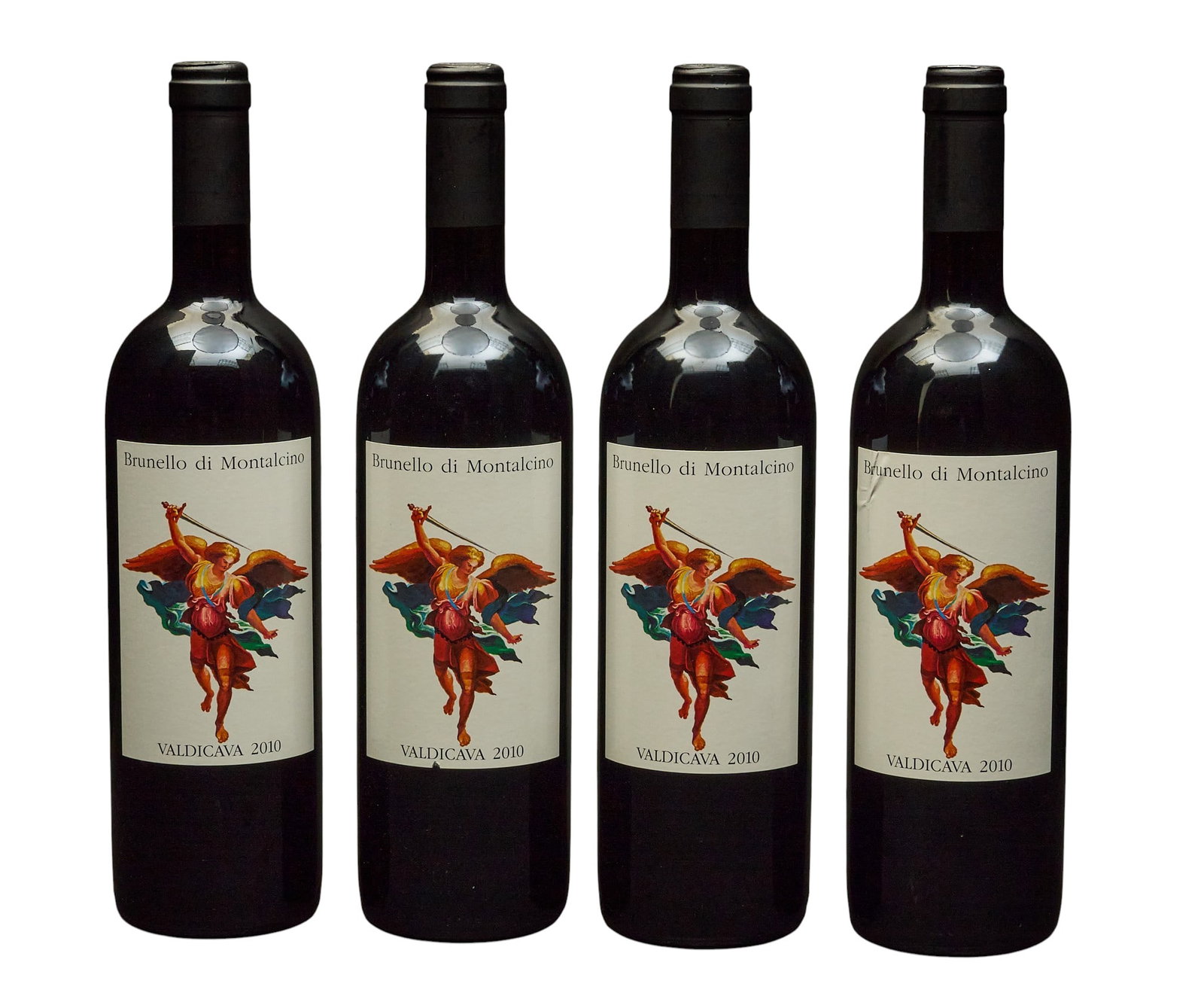 (4) 2010 Brunello di Montalcino Valdicava: Four bottles of 2010 Brunello di Montalcino Valdicava Provenance: Property from the custom chilled cellar of the Cordillera Ranch home of prominent attorney David J. Arata