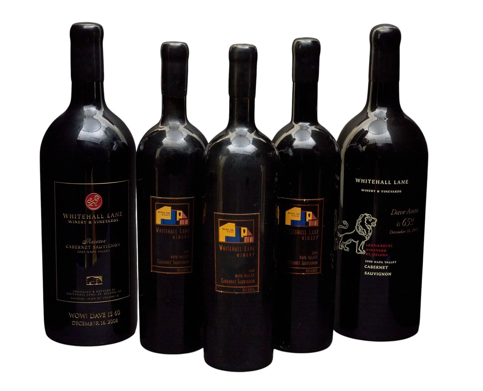 (5) Whitehall Lane Cabernet Sauvignon Various Years (1 of 2)