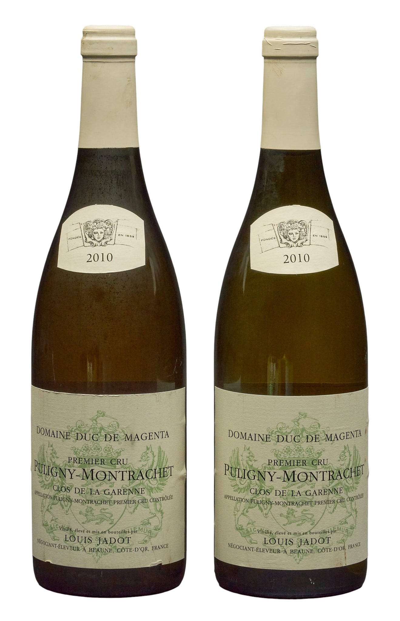 (2) 2010 Louis Jadot Puligny-Montrachet: Two bottles of 2010 Louis Jadot Puligny-Montrachet Provenance: Property from the custom chilled cellar of the Cordillera Ranch home of prominent attorney David J. Arata