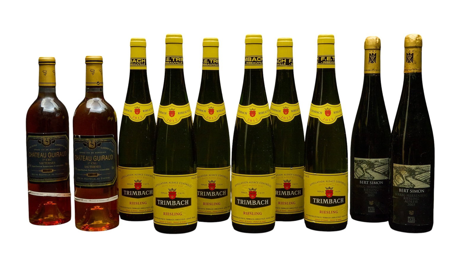 (10) Various Rieslings & Sauternes (1 of 2)