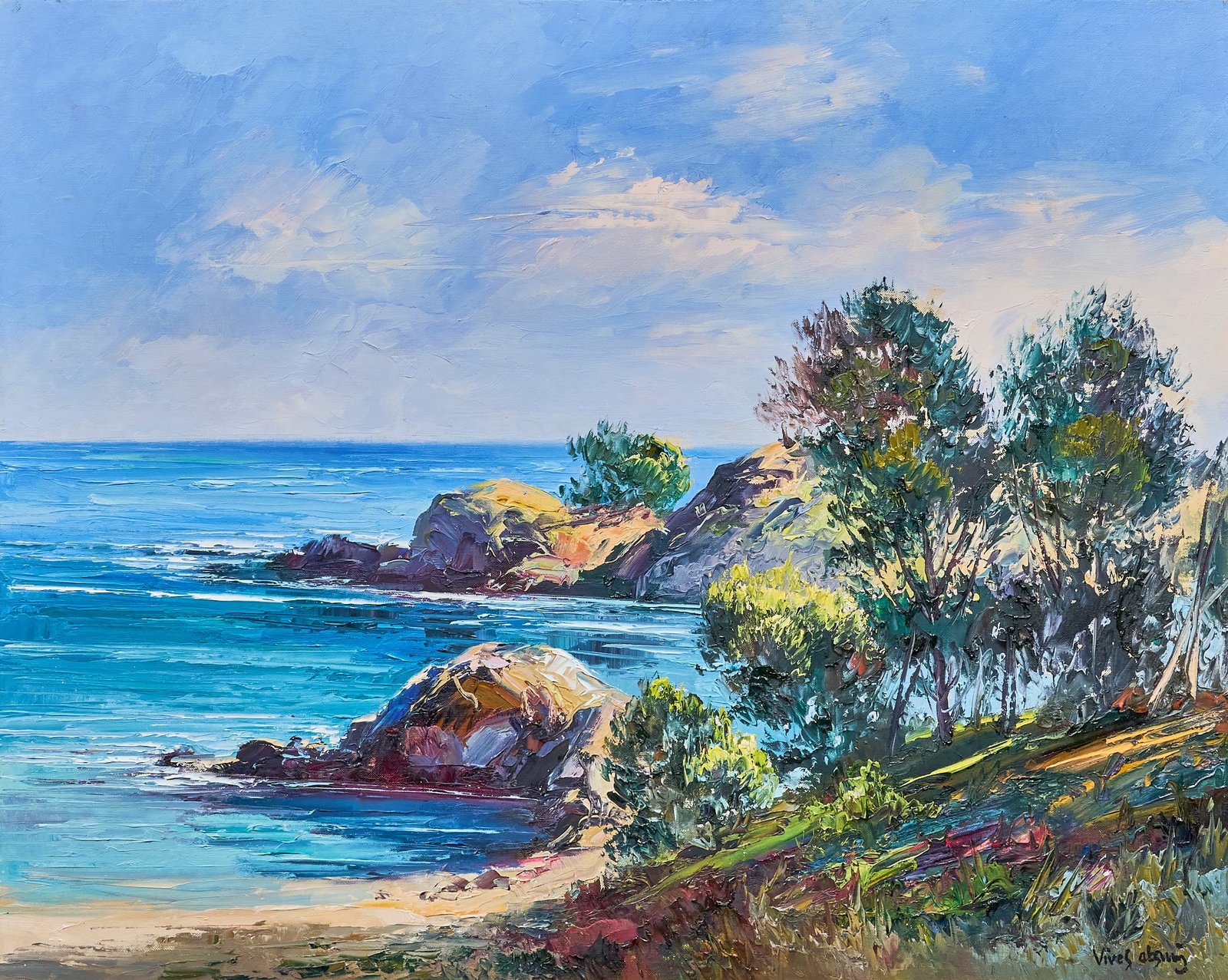 Jose Vives-Atsara, "Pinos Junto al Mar" (1 of 4)