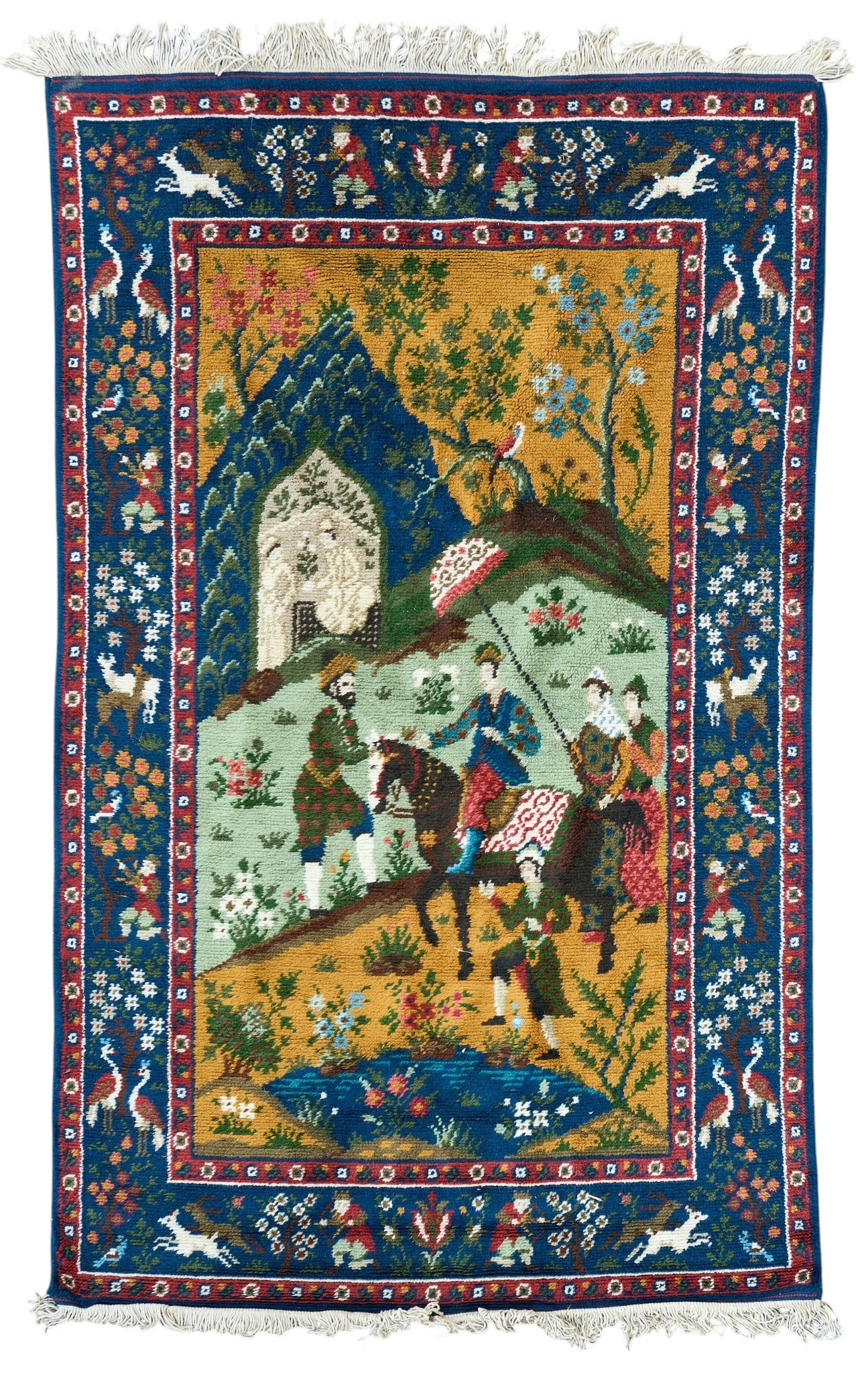 Middle-Eastern Pictorial Rug, 7 ft. x 4 ft. 4 in. (1 of 3)