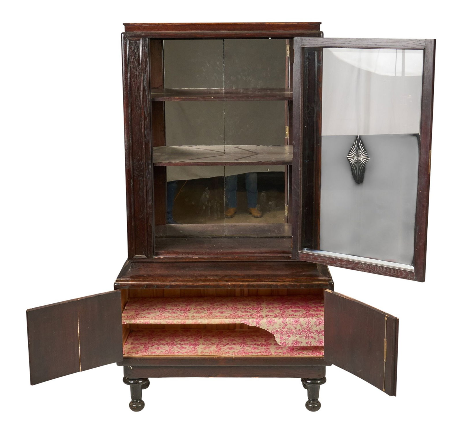 Mirrored Display Cabinet - 4