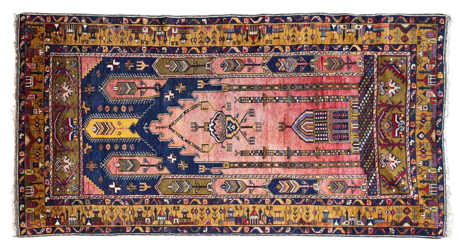 Hand-Knotted Rug, 7 ft 6 in. x 3 ft. 10 in. (1 of 3)