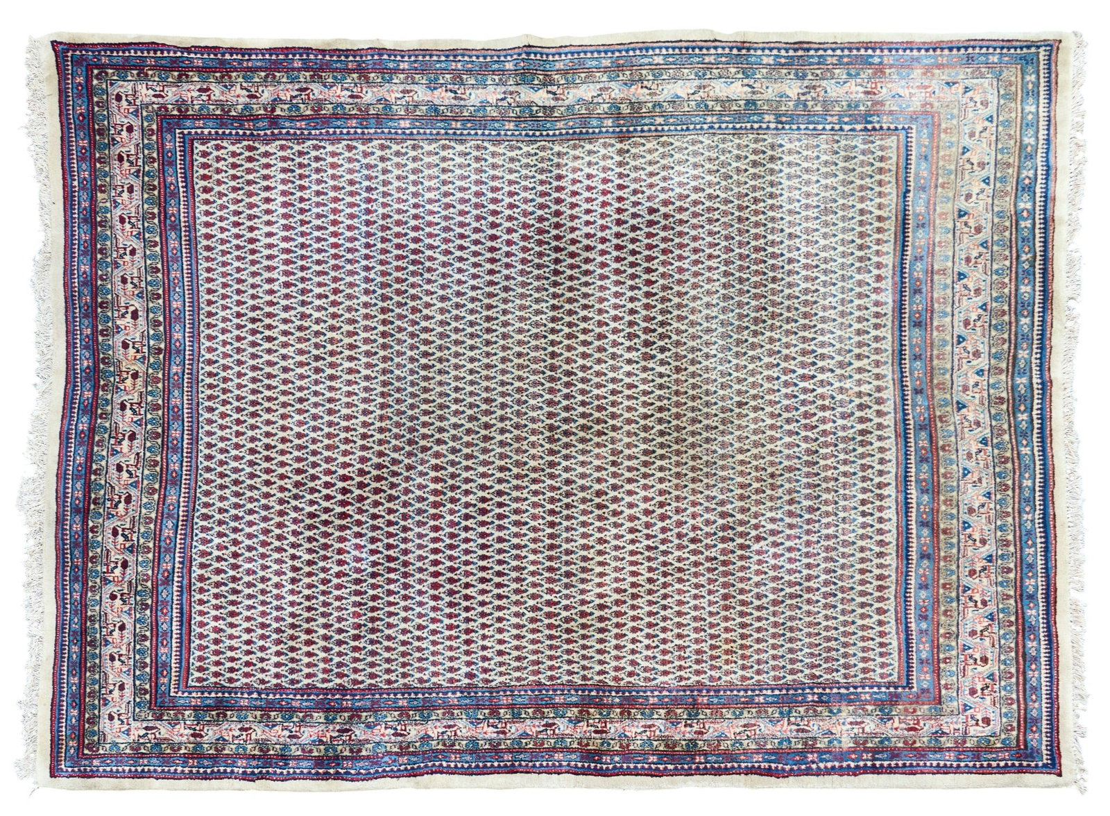 Hand-Knotted Mir Rug, 10 ft. 2 in. x 7 ft. 7 in.: Hand-knotted Mir rug 10 ft. 2 in. x 7 ft. 7 in.
