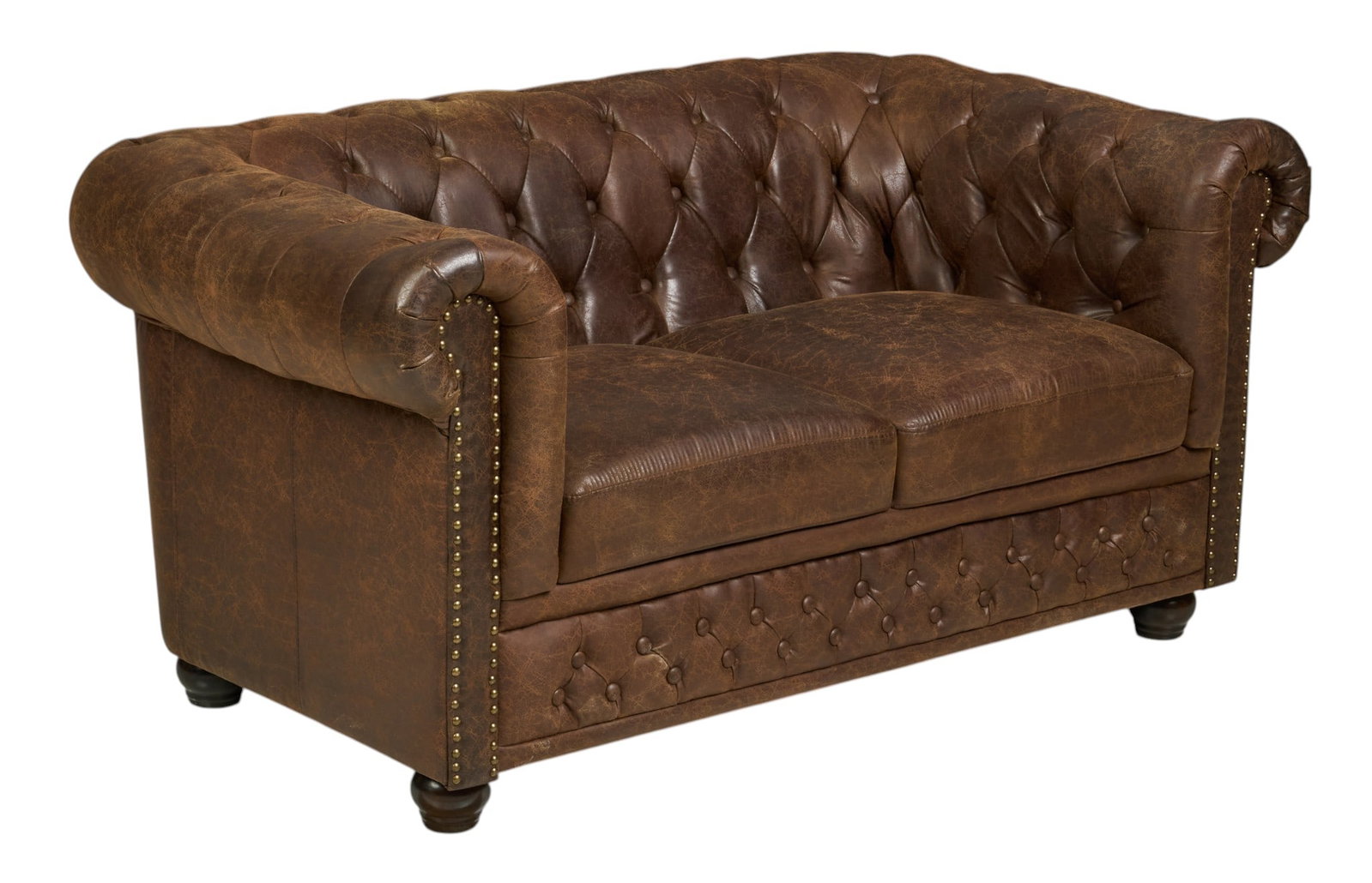 Chesterfield Style Loveseat (1 of 4)