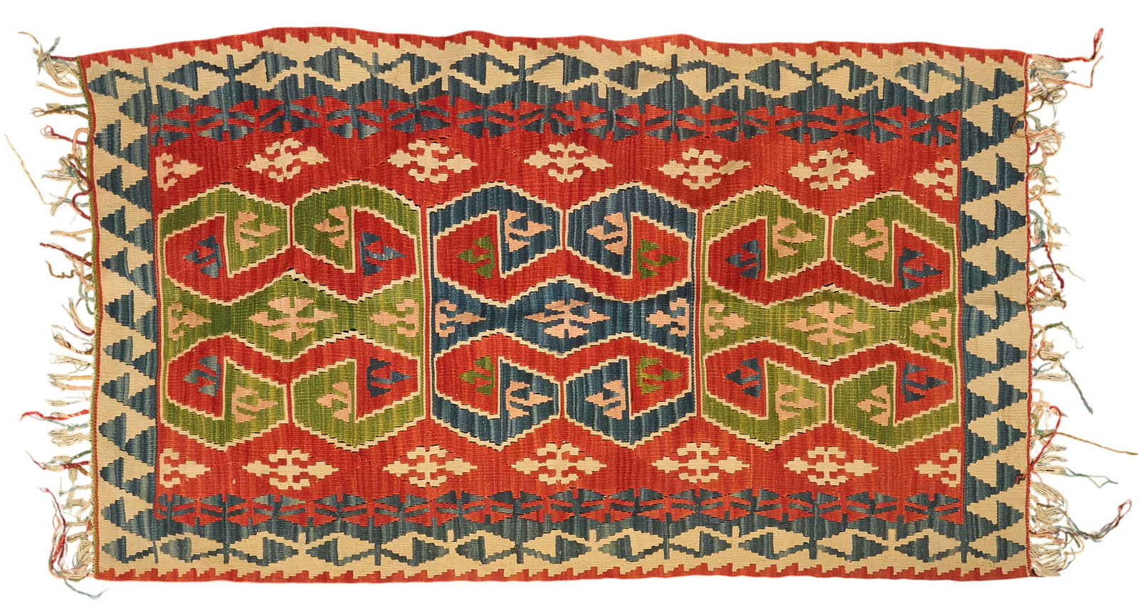 Kilim Rug, 6 ft. x 3 ft. 4 in.: Kilim rug 6 ft. x 3 ft. 4 in. Provenance: Property from a home in Tomball, Texas