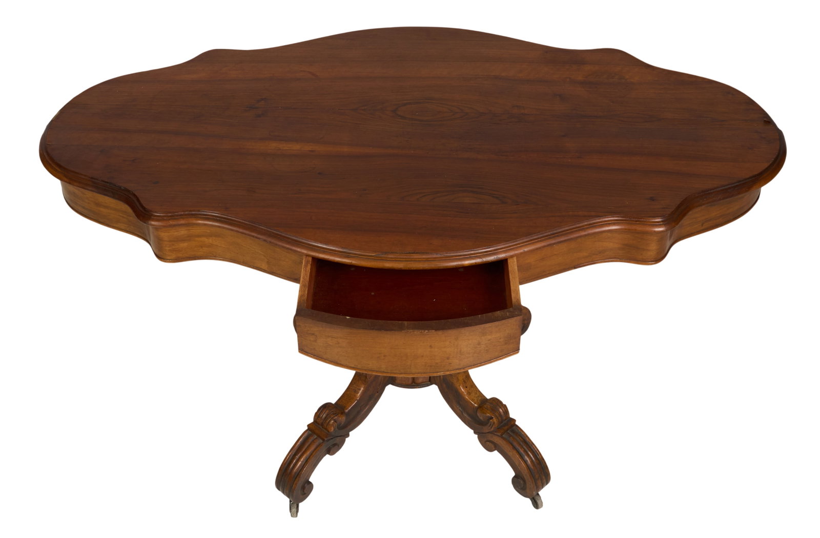 Antique Walnut Center Table - 3