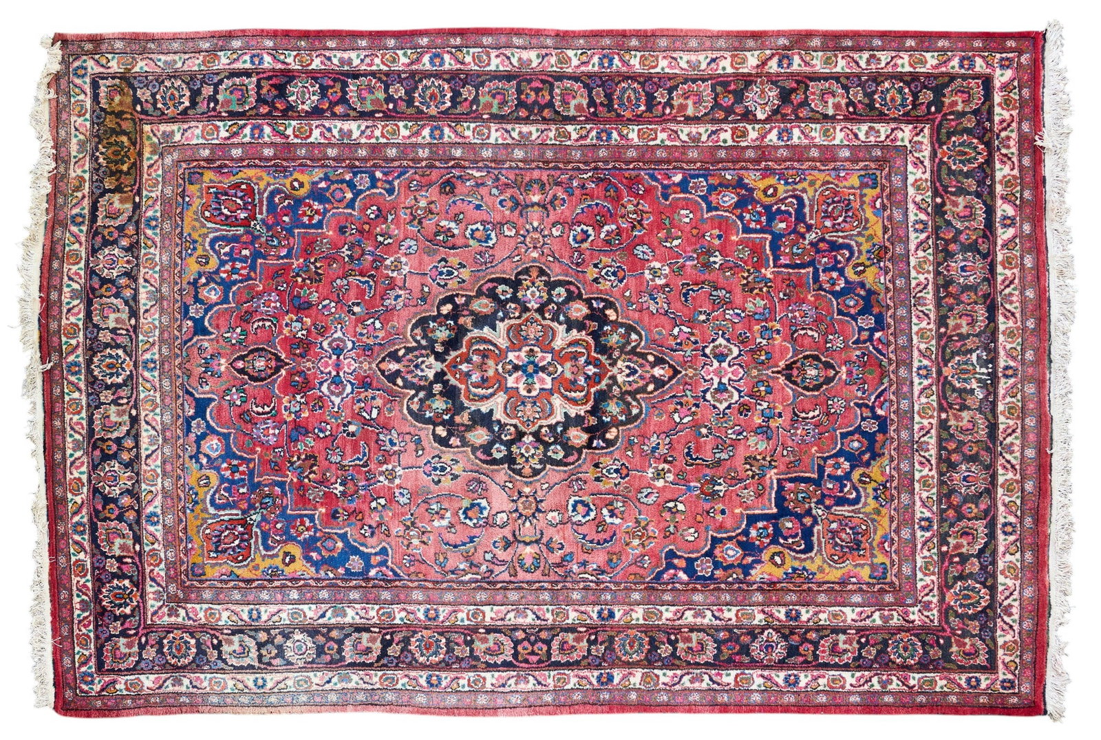 Hand-Knotted Heriz Rug, 9 ft. 9 in. x 6 ft. 8 in.: Hand-knotted Heriz rug 9 ft. 9 in. x 6 ft. 8 in.