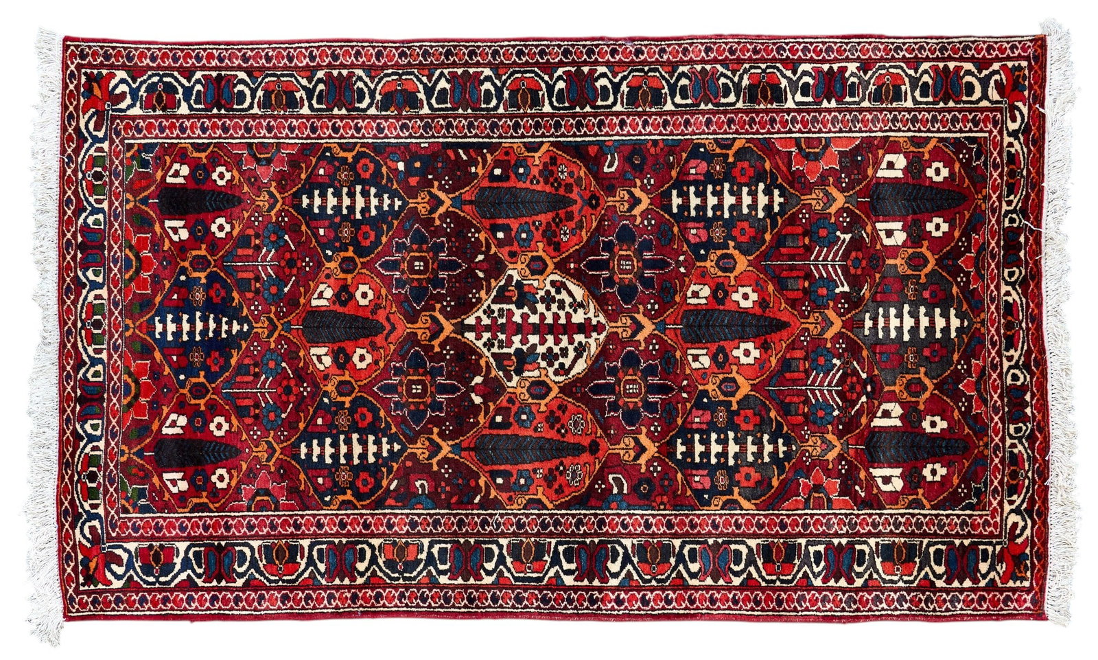 Hand-Knotted Bakhtiari Rug, 8 ft. 10 in. x 5 ft. 2 in.: Hand-knotted Bakhtiari rug 8 ft. 10 in. x 5 ft. 2 in.