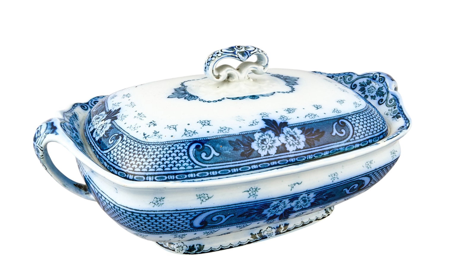 "Weir" Vegetable Dish by Ford and Sons: "Weir" vegetable dish by Ford and Sons height 5.5 in. x width 12 in. x depth 7 in. Provenance: The estate of prominent Austin, Texas attorney George Cowden
