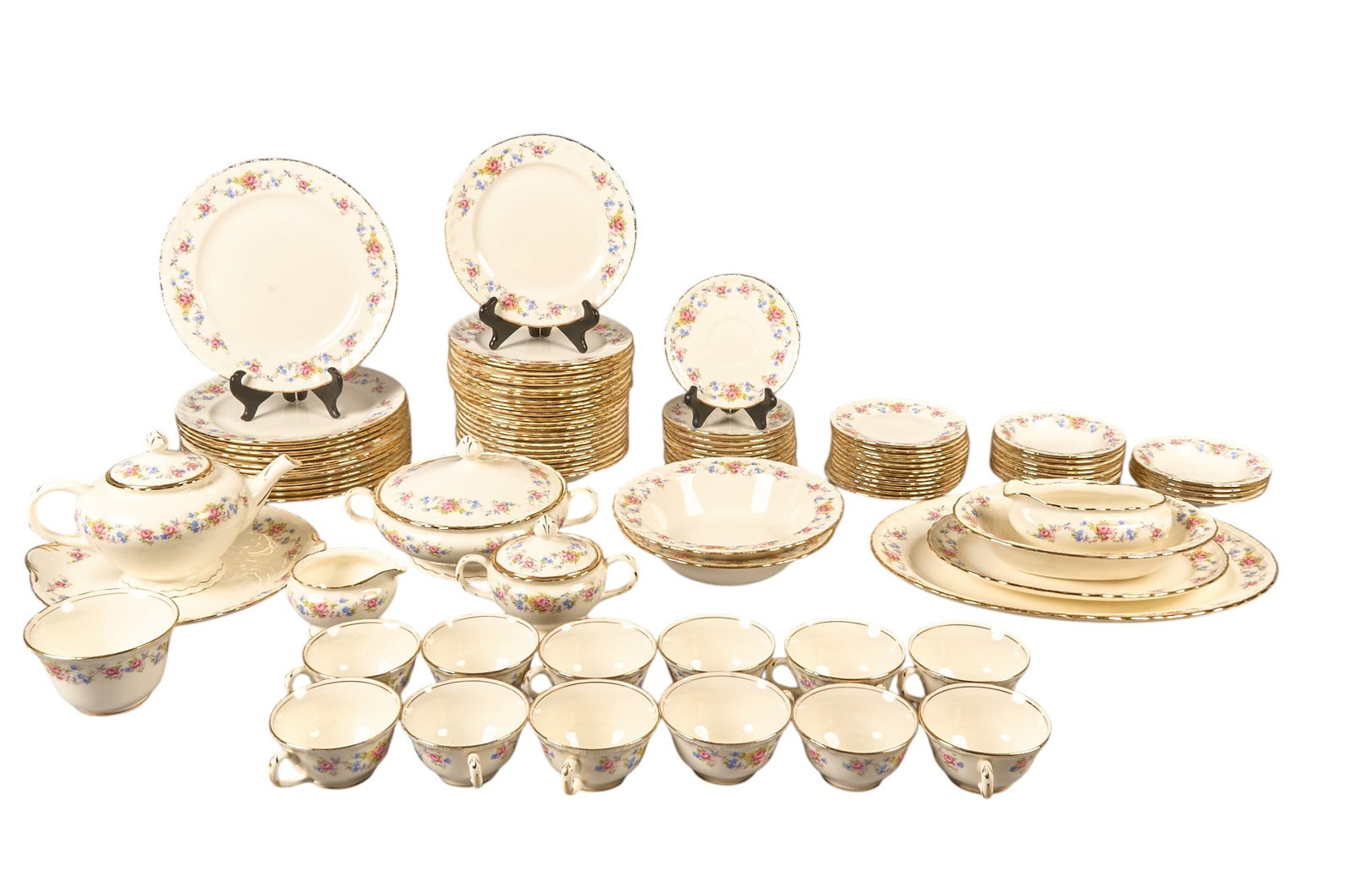 Vintage "Flora Bell" by Pope-Gosser China Set (1 of 8)