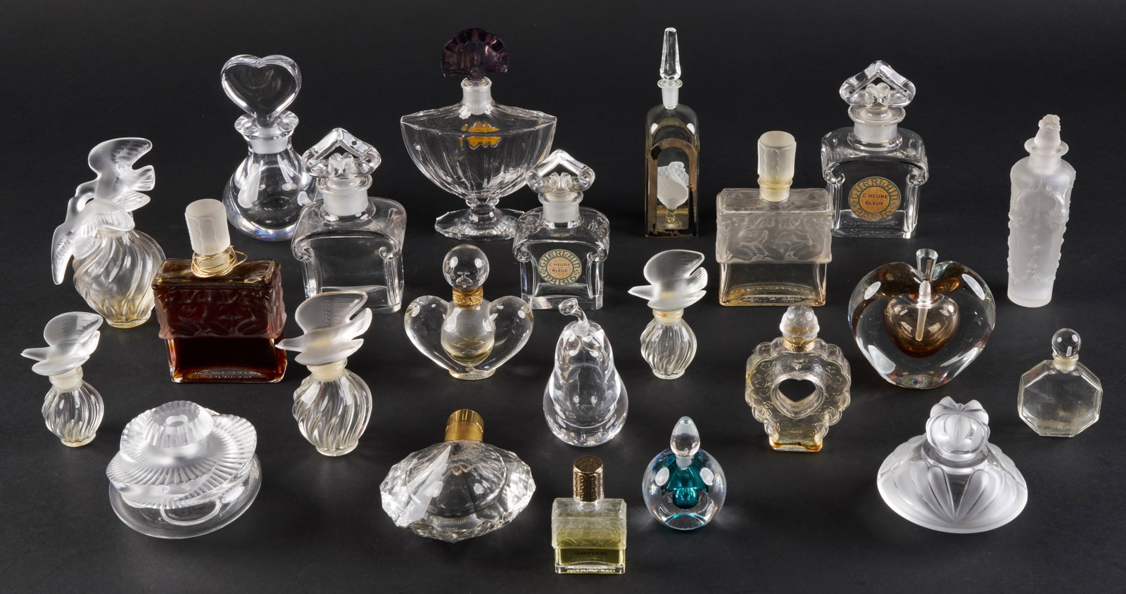 Collection of (23) Crystal Perfume Bottles (1 of 14)