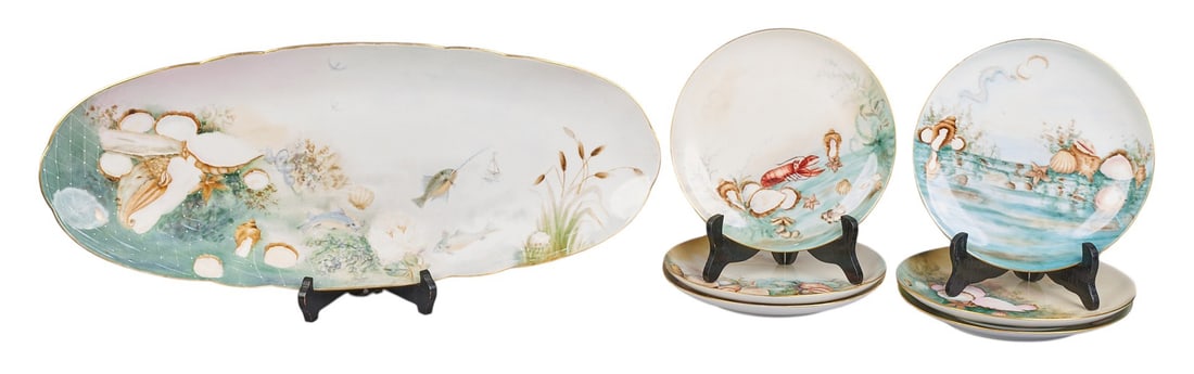 (7) Pc Nautical Porcelain Set (1 of 10)