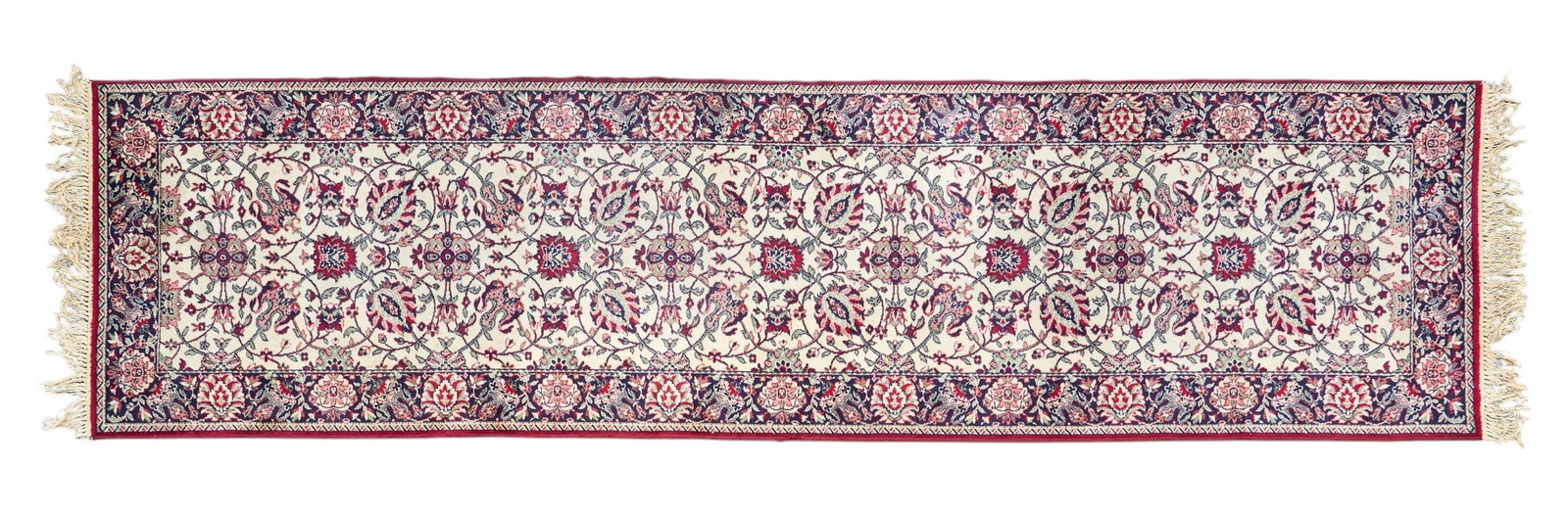 Hand-Knotted Rug Runner, 11 ft. 11 in. x 3 ft.: Hand-knotted rug runner 11 ft. 11 in. x 3 ft.
