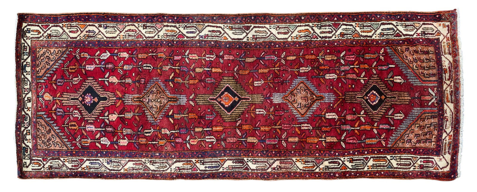 Hand-Knotted Persian Runner Rug, 9 ft. 10 in. x 3 ft. 9 in. (1 of 3)