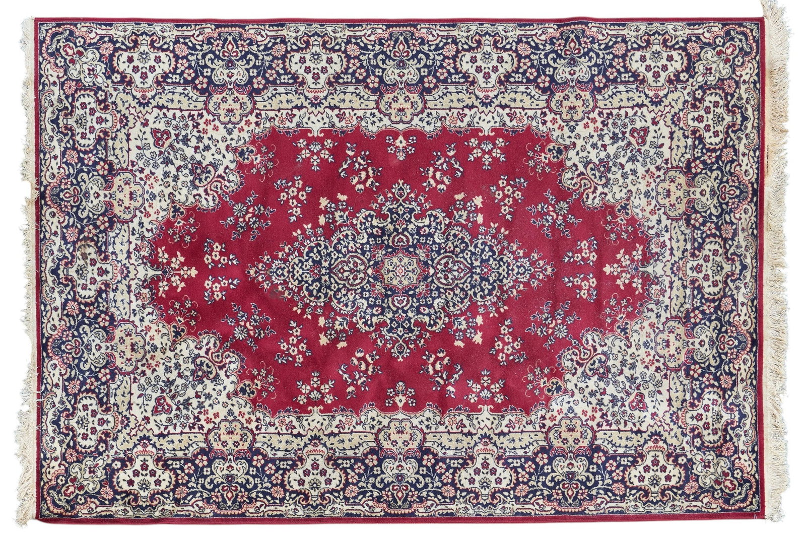 Hand-Knotted Kashan-Style Rug, 7 ft. 8 in. x 5 ft. 4 in.: Hand-knotted Kashan-style rug 7 ft. 8 in. x 5 ft. 4 in.