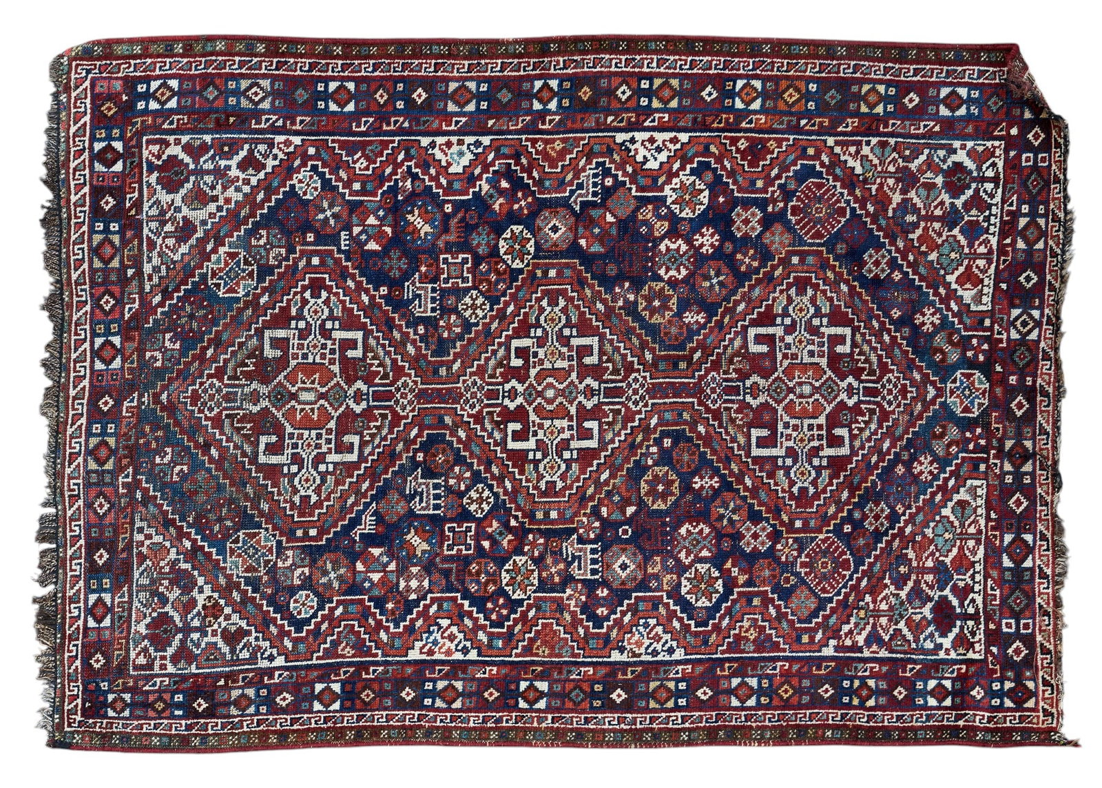 Hand-Knotted Shiraz Rug, 5 ft. 4 in. x 3 ft. 10 in.: Hand-knotted Shiraz rug 5 ft. 4 in. x 3 ft. 10 in.