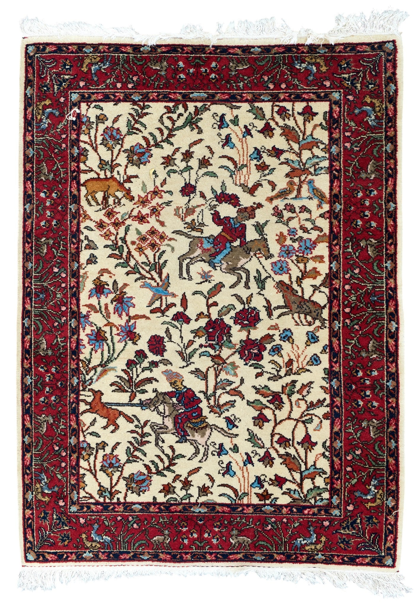 Hand-Knotted Area Rug, 4 ft. 10 in. x 3 ft. 4 in.: Hand-knotted area rug 4 ft. 10 in. x 3 ft. 4 in.