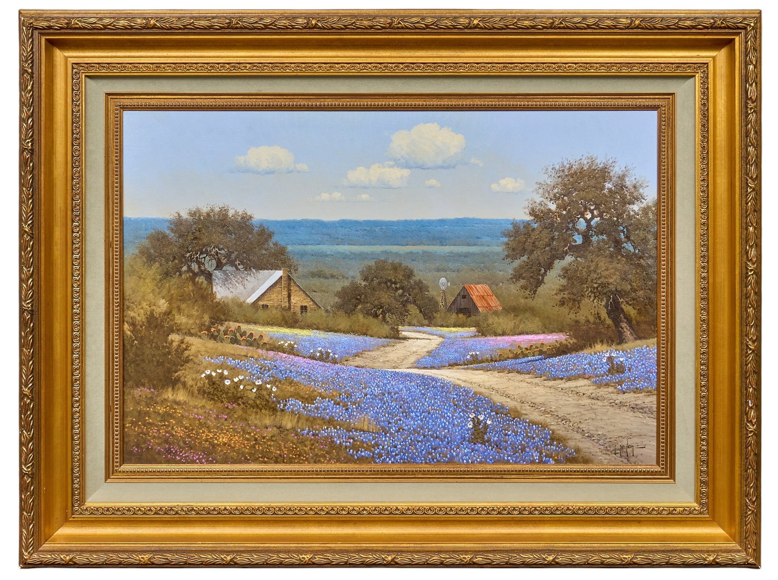 Randy Peyton, Bluebonnet Landscape - 2