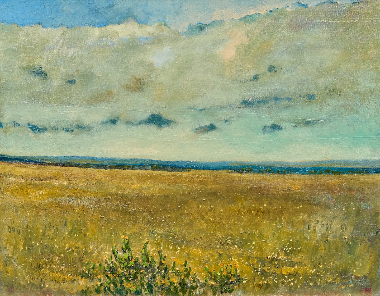 Brian St. John, "Morning Light": Brian St. John (Texas, b. 1956), "Morning Light", oil on canvas, signed lower right, titled and dated on the verso, 2026 sight: 22 x 28 in., frame: 28 x 34 in. Provenance: The