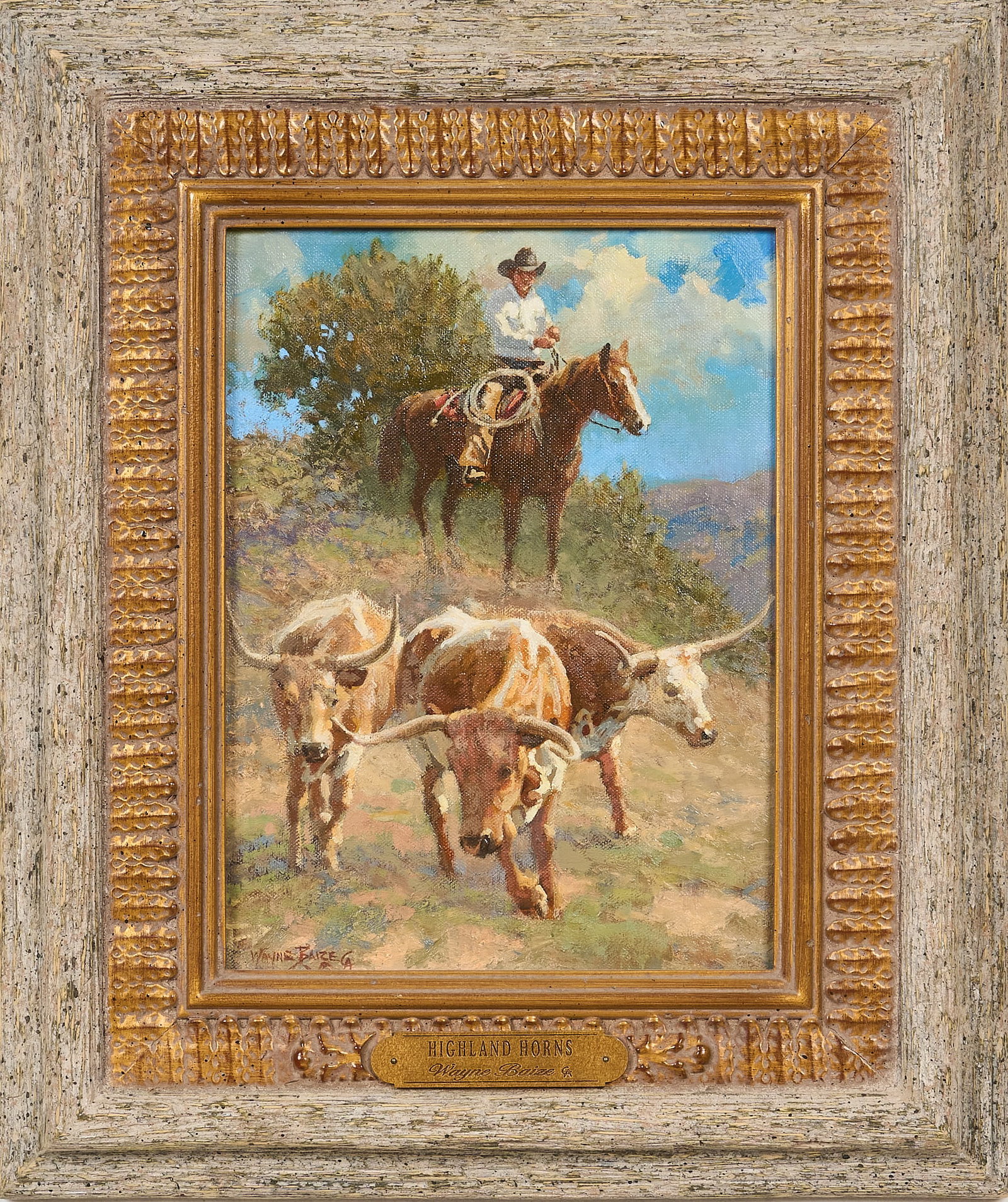 Wayne Baize, "Highland Horns" - 2